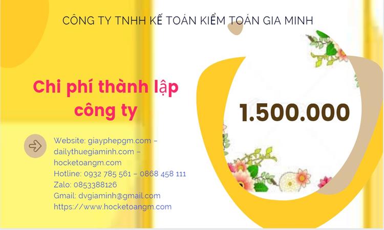 Chi phí thành lập công ty chuyển phát nhanh tại An Giang