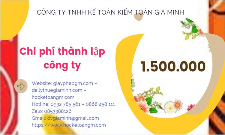 Chi phí thành lập công ty chuyển phát nhanh tại Bắc Kạn 