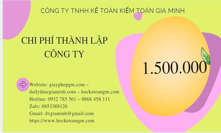 Chi phí thành lập công ty chuyển phát nhanh tại Bình Dương
