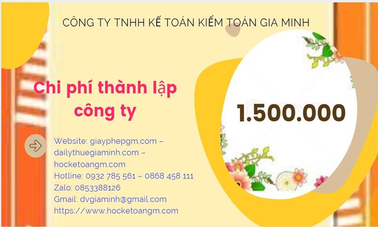 Chi phí thành lập công ty chuyển phát nhanh tại Điện Biên