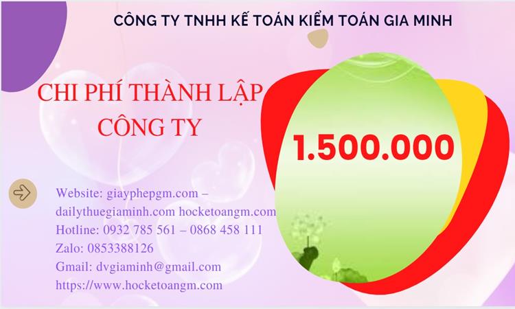 Chi phí thành lập công ty chuyển phát nhanh tại Huyện Mỹ Đức 