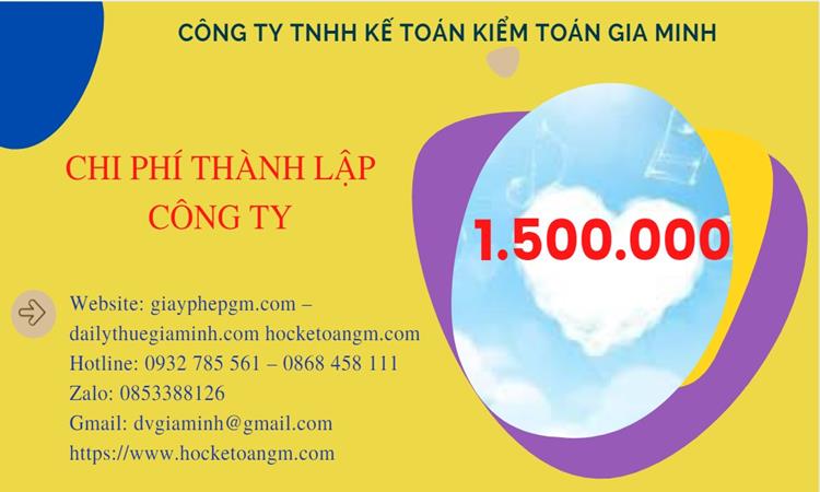 Chi phí thành lập công ty chuyển phát nhanh tại Huyện Phúc Thọ