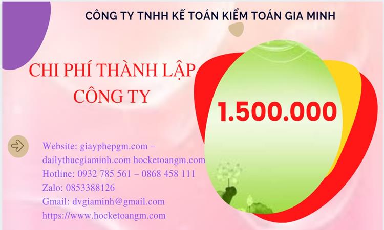 Chi phí thành lập công ty chuyển phát nhanh tại Huyện Quốc Oai