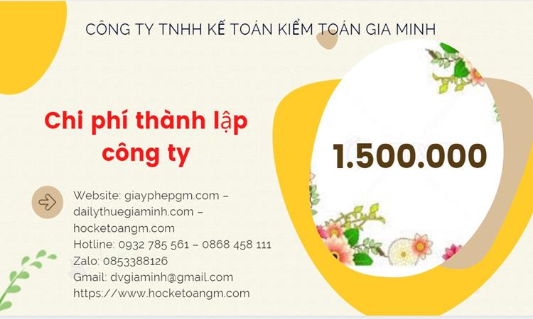 Chi phí thành lập công ty chuyển phát nhanh tại Lai Châu