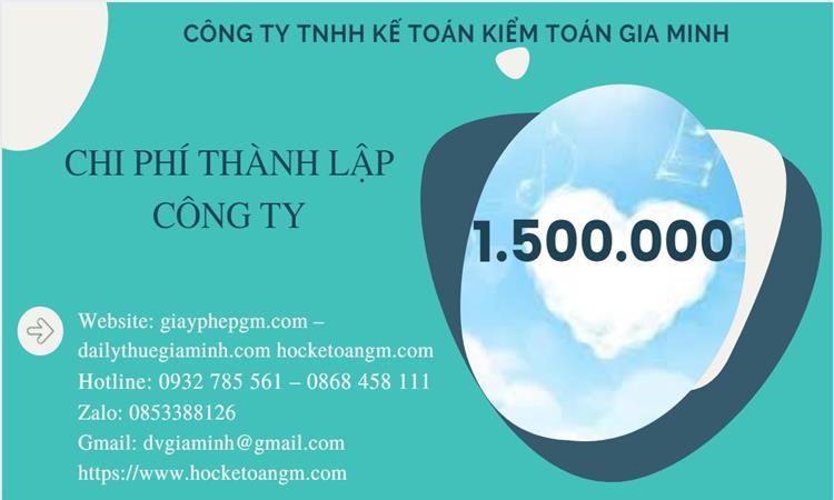 Chi phí thành lập công ty chuyển phát nhanh tại Phú Thọ