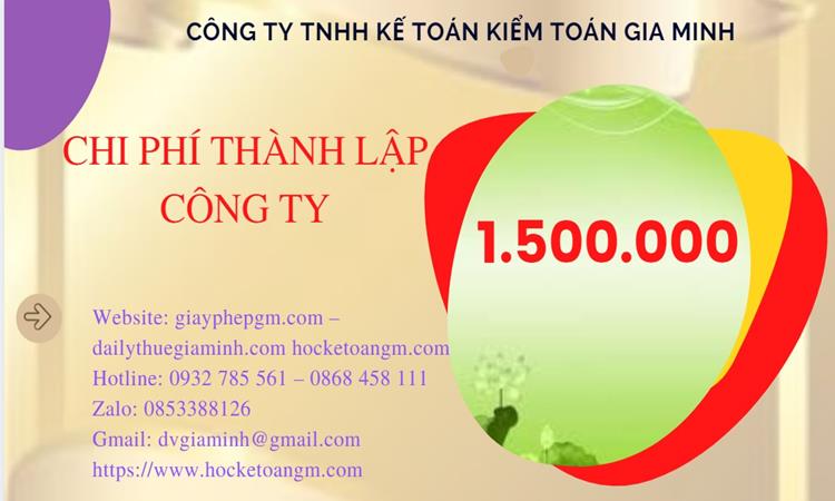 Chi phí thành lập công ty chuyển phát nhanh tại Quận 1