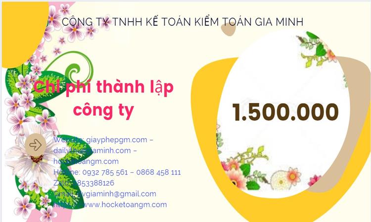 Chi phí thành lập công ty chuyển phát nhanh tại Quận Tây Hồ