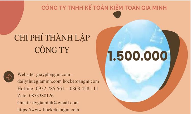 Chi phí thành lập công ty chuyển phát nhanh tại Thành Phố Huế