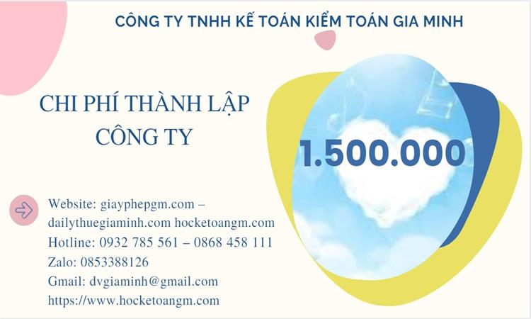 Chi phí thành lập công ty chuyển phát nhanh tại Thị Xã Duy Tiên