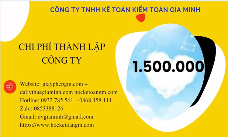 Chi phí thành lập công ty chuyển phát nhanh tại Thị Xã Sơn Tây