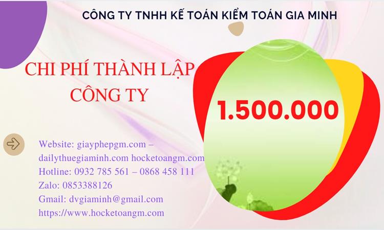 Chi phí thành lập công ty chuyển phát nhanh tại TP Hà Nội