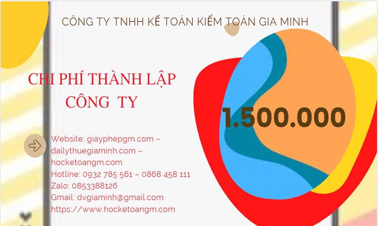Chi phí thành lập công ty đào tạo nghề tại Huyện Bình Chánh