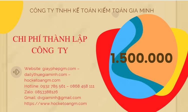 Chi phí thành lập công ty đào tạo nghề tại Quận 3