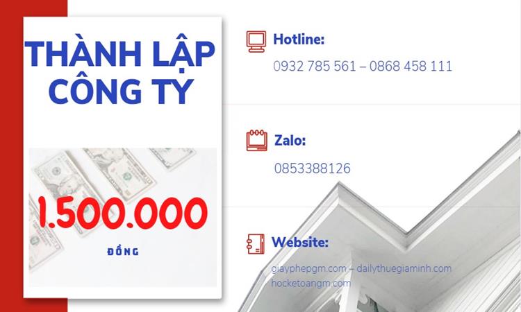 THỦ TỤC THÀNH LẬP CÔNG TY ĐÀO TẠO NGHỀ TẠI TPHCM 5 Chi phí thành lập công ty đào tạo nghề tại TPHCM