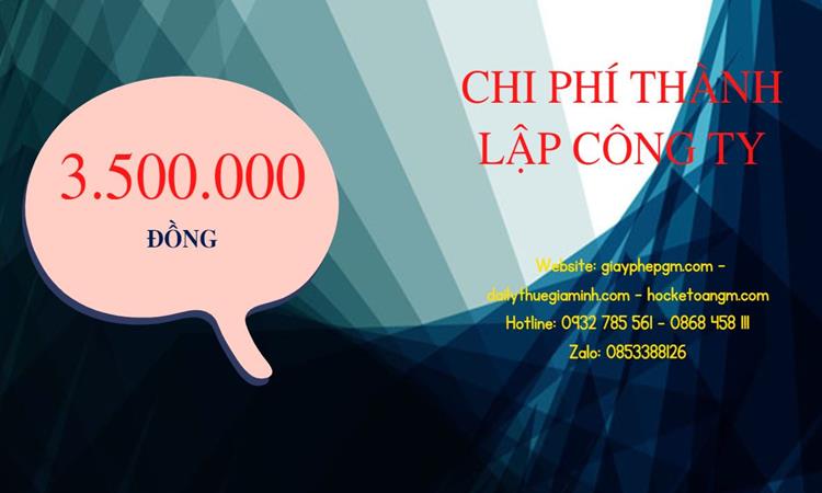 Chi phí thành lập công ty kiến trúc tại An Giang 