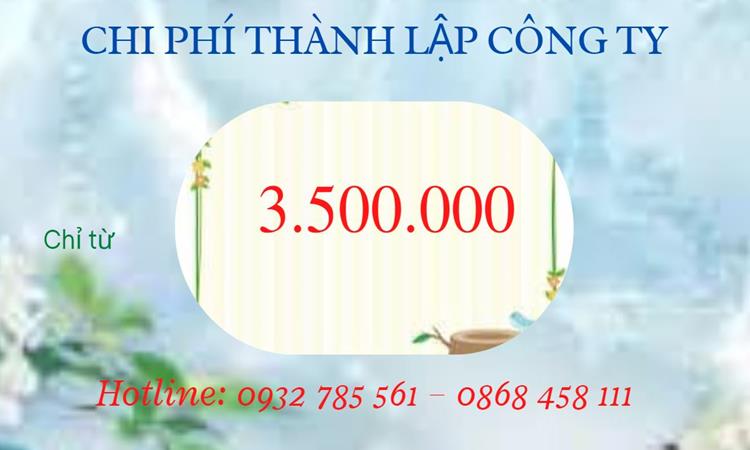 Chi phí thành lập công ty kiến trúc tại Huế 