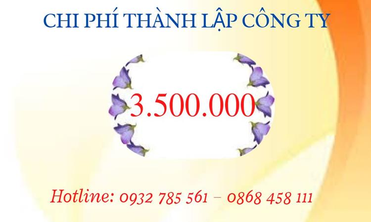 Chi phí thành lập công ty kiến trúc tại Huyện Cờ Đỏ