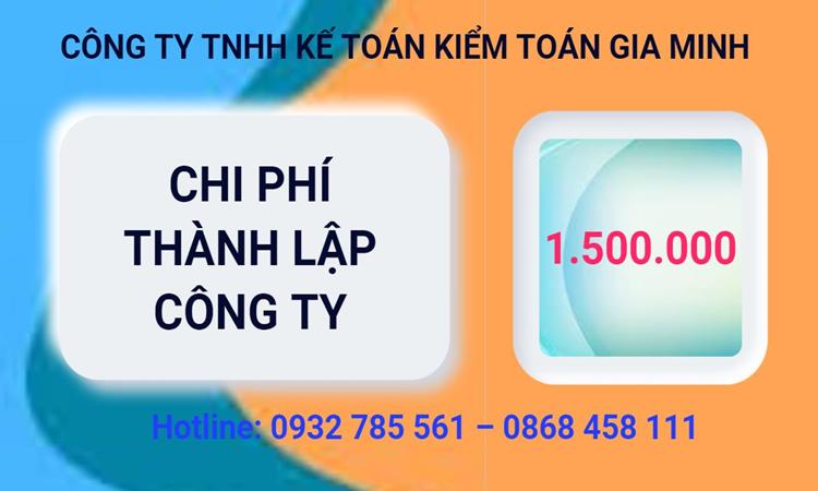Chi phí thành lập công ty kiến trúc tại Huyện Khoái Châu 