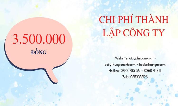 Chi phí thành lập công ty kiến trúc tại Huyện Thường Tín 
