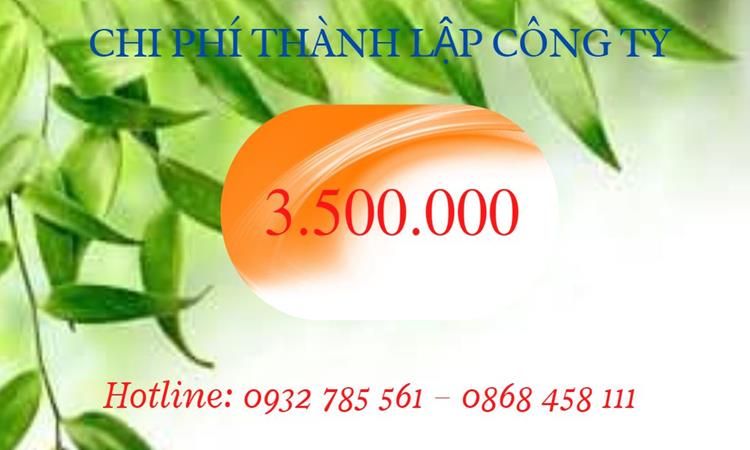 Chi phí thành lập công ty kiến trúc tại Huyện Tiên Lữ 