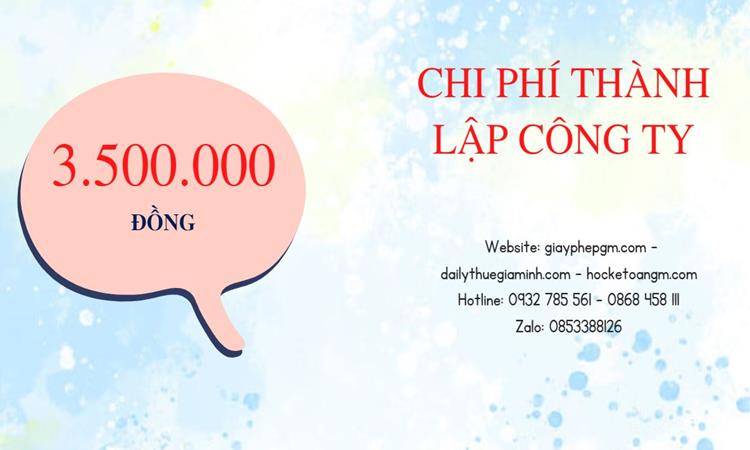 Chi phí thành lập công ty kiến trúc tại Huyện Từ Liêm 