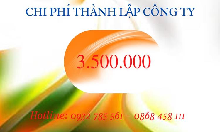 Chi phí thành lập công ty kiến trúc tại Huyện Vĩnh Thạnh 