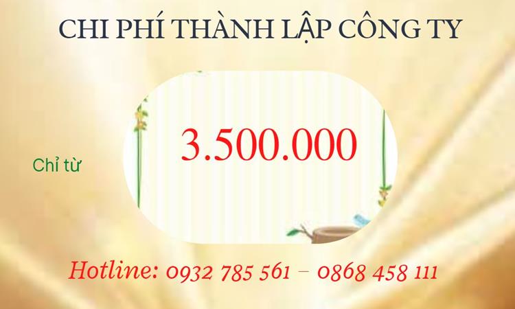Chi phí thành lập công ty kiến trúc tại Lào Cai 