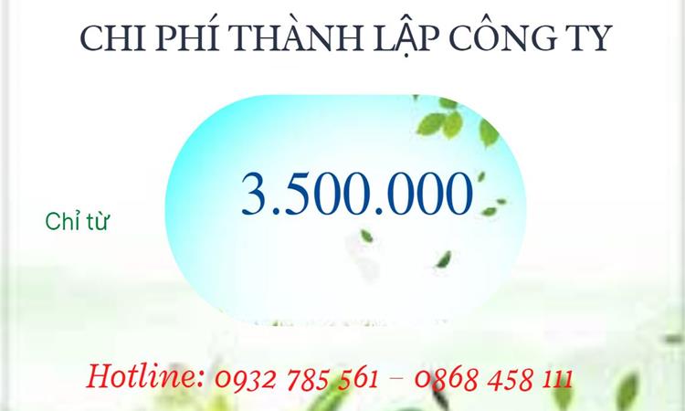 Chi phí thành lập công ty kiến trúc tại Sơn La 