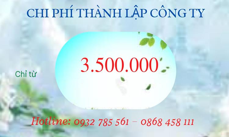 Chi phí thành lập công ty kiến trúc tại Thành Phố Huế 