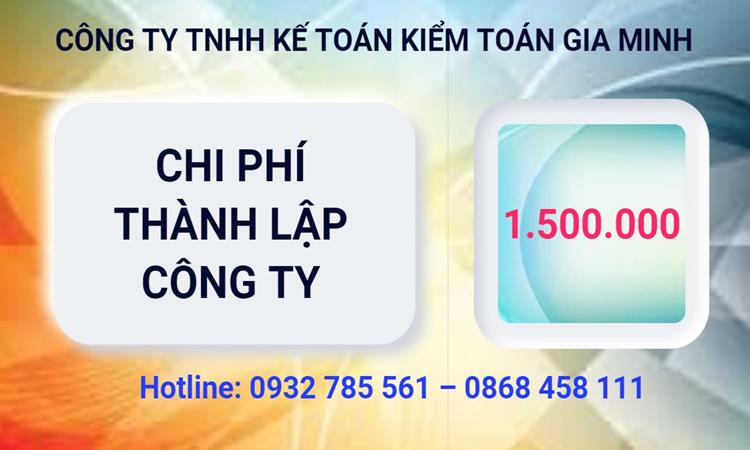 Chi phí thành lập công ty kiến trúc tại Thành phố Phủ Lý 