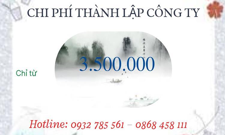 Chi phí thành lập công ty kiến trúc tại Tuyên Quang 