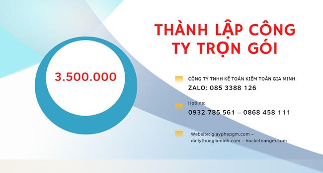 Chi phí thành lập công ty kinh doanh nhà hàng Bắc Kạn
