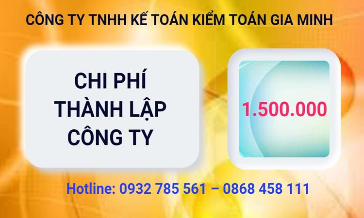 Chi phí thành lập công ty Luật tại An Giang