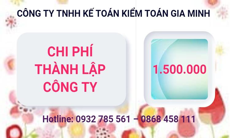 Chi phí thành lập công ty Luật tại Bắc Giang