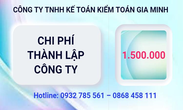 Chi phí thành lập công ty Luật tại Bến Tre