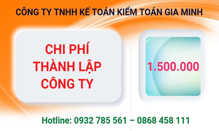 Chi phí thành lập công ty Luật tại Hà Tĩnh