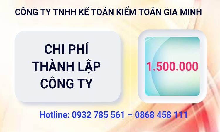 Chi phí thành lập công ty Luật tại Huyện Ba Vì