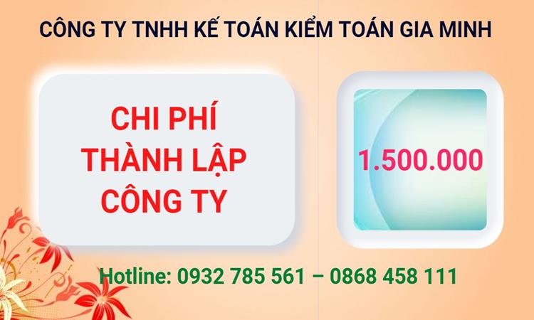 Chi phí thành lập công ty Luật tại Huyện Cần Giờ