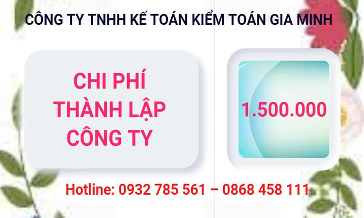 Chi phí thành lập công ty Luật tại Huyện Chương Mỹ