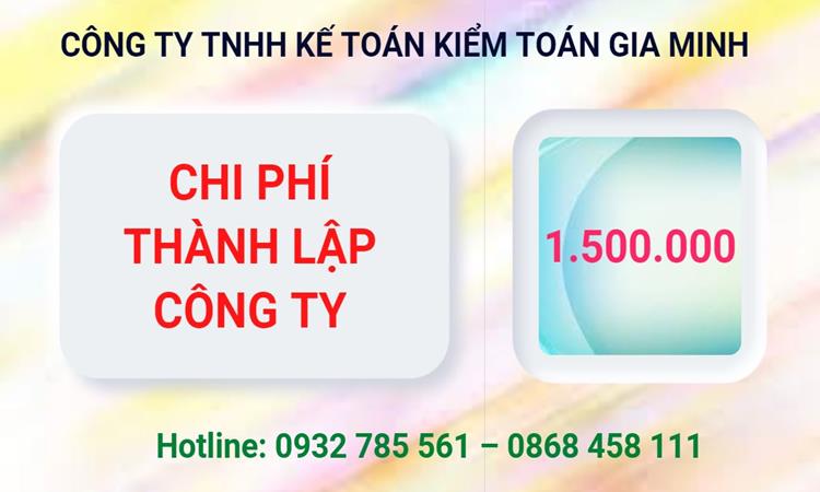 Chi phí thành lập công ty Luật tại Huyện Cờ Đỏ