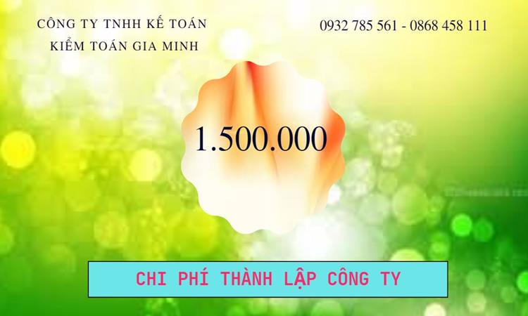 Chi phí thành lập công ty Luật tại Huyện Hoài Đức