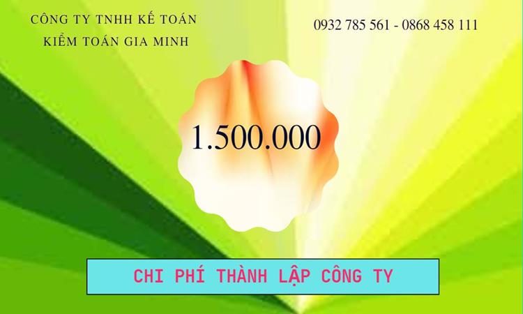 Chi phí thành lập công ty Luật tại Huyện Hóc Môn