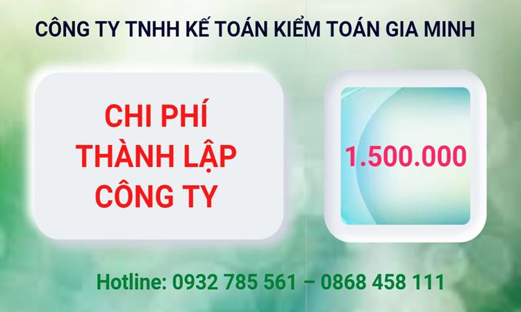 Chi phí thành lập công ty Luật tại Huyện Kim Bảng
