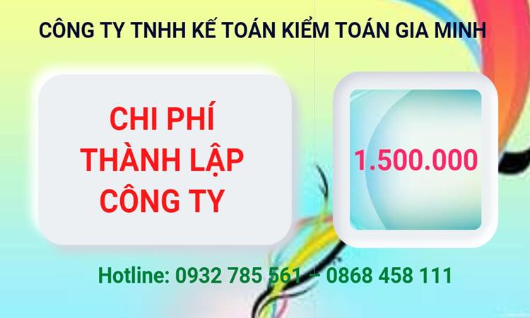 Chi phí thành lập công ty Luật tại Huyện Phú Xuyên