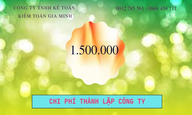 Chi phí thành lập công ty Luật tại Huyện Sóc Sơn