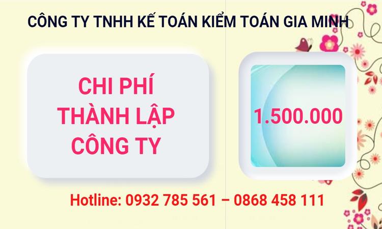 Chi phí thành lập công ty Luật tại Huyện Thanh Oai