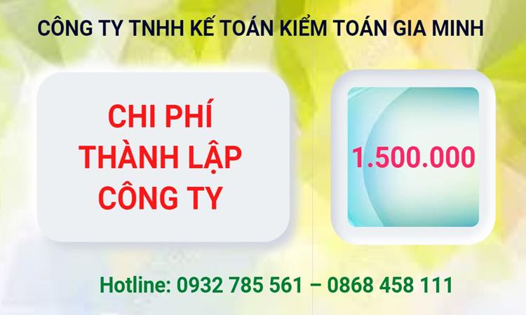 Chi phí thành lập công ty Luật tại Nghệ An