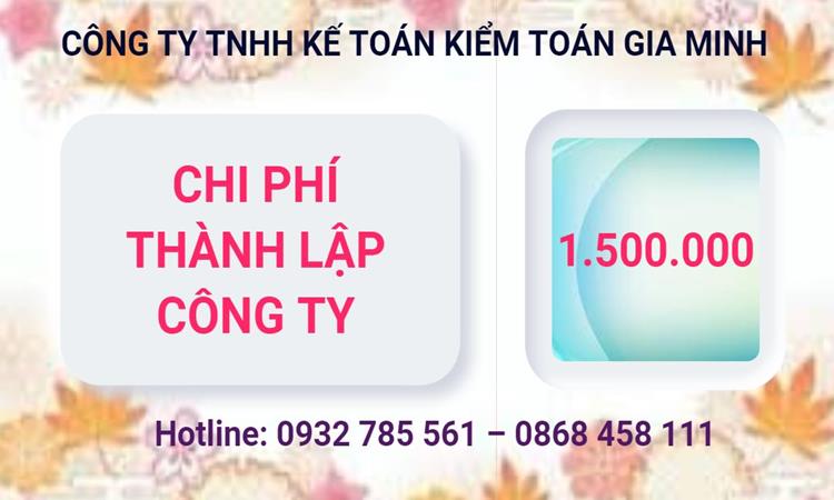 Chi phí thành lập công ty Luật tại Ninh Thuận