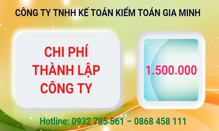Chi phí thành lập công ty Luật tại Quận 1