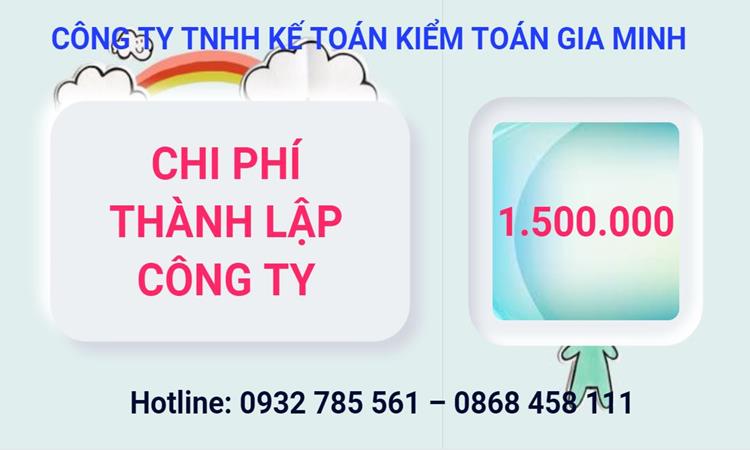 Chi phí thành lập công ty Luật tại Quận 10